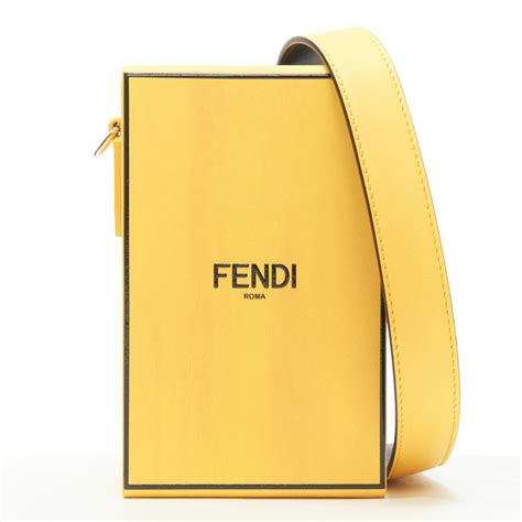 fendi strcutured black crossbody gold